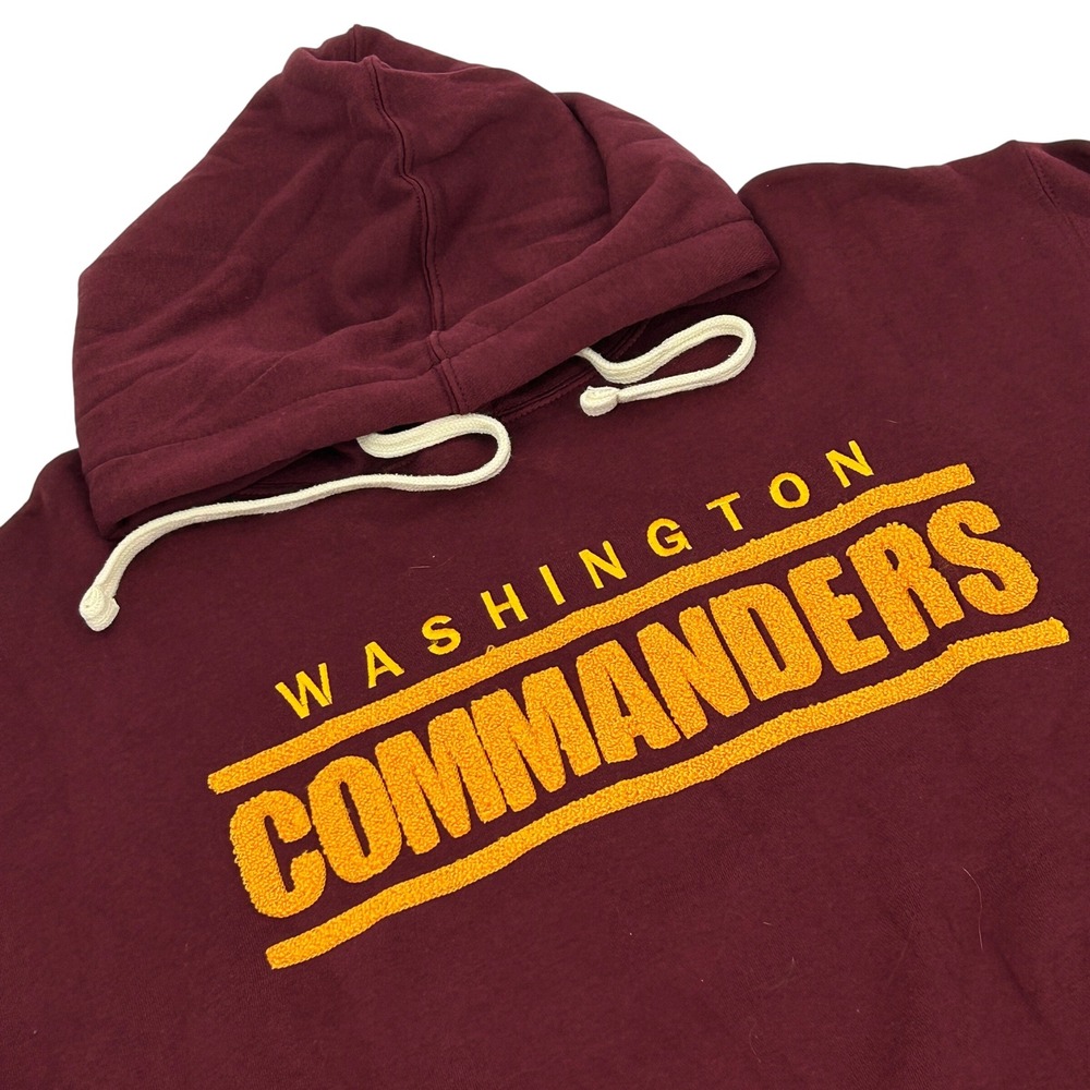 Mitchell & Ness Hoodie Mens MT Burgundy Washington‎ Commanders NFL Throwback NEW